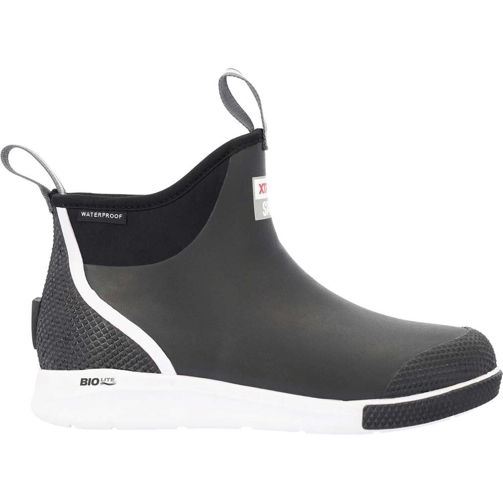 XTRATUF 6” Men’s Ankle Deck Boot Sport - Size 12, Black - 30%, Red, Size 12